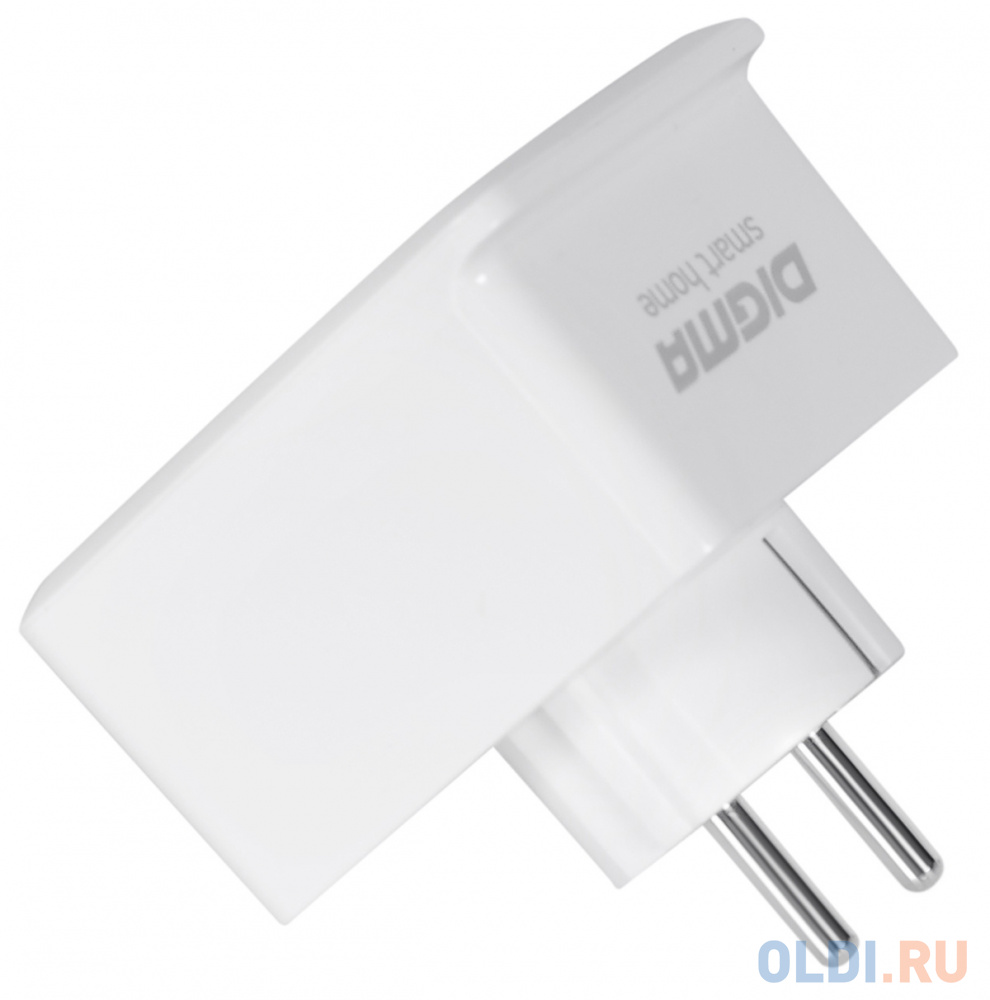 Умная розетка Digma DiPlug 500 EU Wi-Fi белый (TY1910)