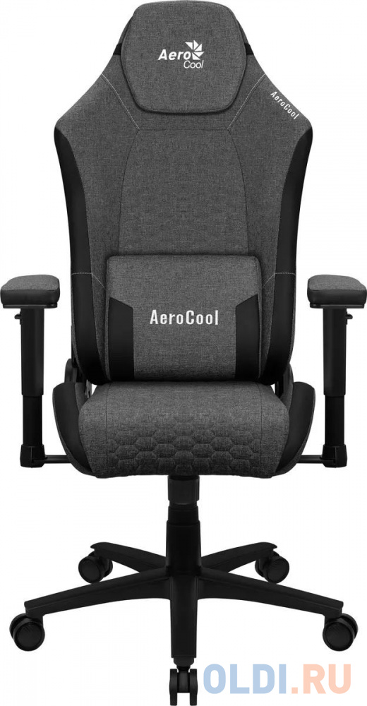 Кресло для геймеров Aerocool CROWN AeroWeave Ash Black чёрный