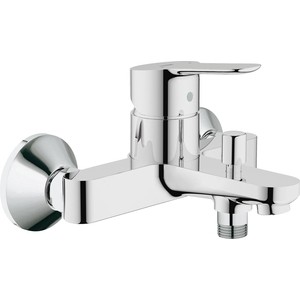 Смеситель для ванны Grohe BauEdge с душевым гарнитуром, хром (23334000, 26083002)