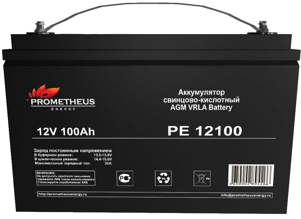 Батарея для ИБП Prometheus Energy PE 12100, 12В, 100Ач