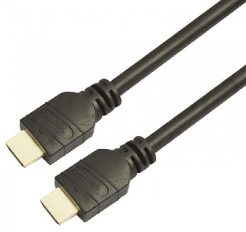 Кабель аудио-видео LAZSO WH-111 HDMI (m)/HDMI (m) 10м. Позолоченные контакты черный (WH-111(10M)) в Москвe