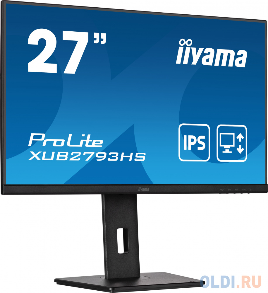 Монитор Iiyama 27" ProLite XUB2793HS-B5 черный IPS LED 16:9 HDMI M/M матовая HAS Piv 300cd 178гр/178гр 1920x1080 75Hz FreeSync DP FHD 6.7кг