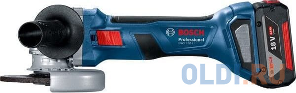 Углошлифовальная машина Bosch GWS 180-LI 11000об/мин рез.шпин.:M14 d=125мм жестк.кейс (06019H9025)