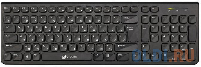 Клавиатура беспроводная Oklick 880S USB черный