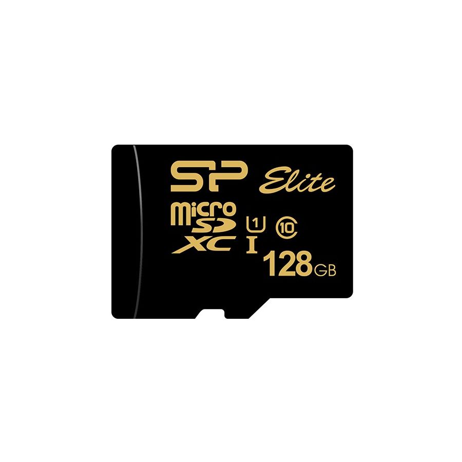 Карта памяти microSD 128GB Silicon Power Elite Gold microSDXC Class 10 UHS-I U1 85Mb/s (SD адаптер) в Москвe