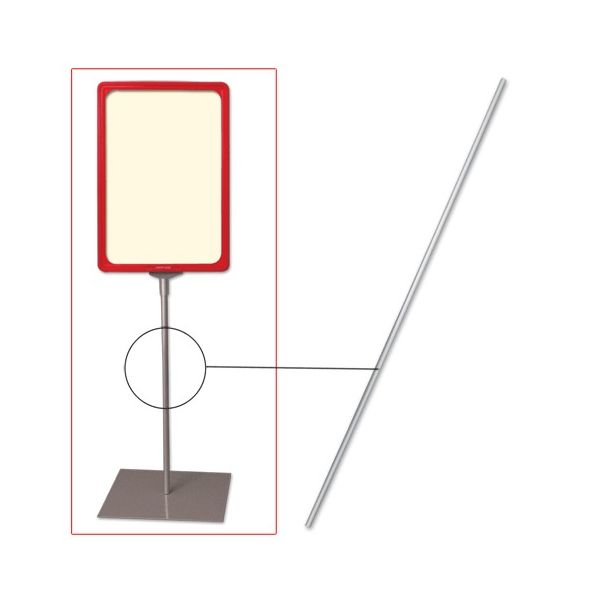 Трубка для сборки напольной стойки под рамку POS, высота 1200 мм, диаметр 9 мм, 290268