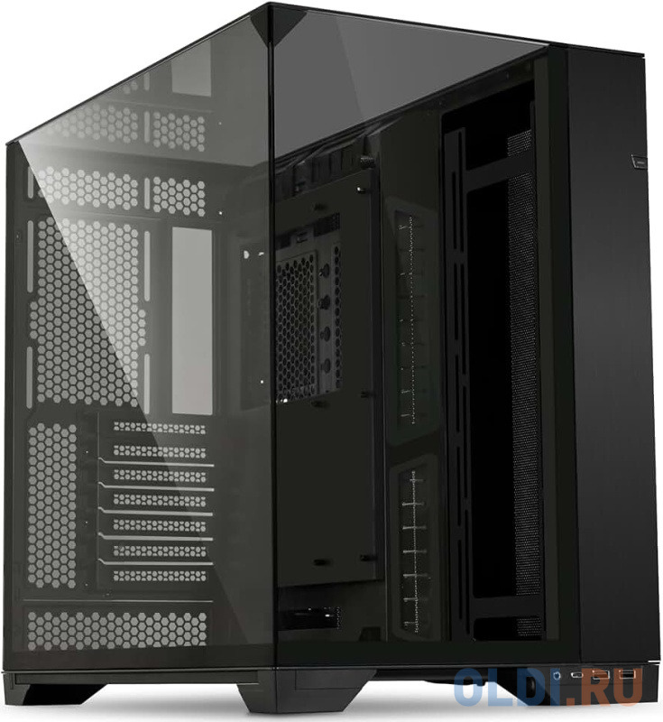 LIAN LI O11 Vision Black, Midium Case: EATX(under 280mm)/ATX/MICRO-ATX/MINI-ITX, 2xUSB 3.0, 1xUSB Type-C, 1xAudio, Included Fans: none в Москвe