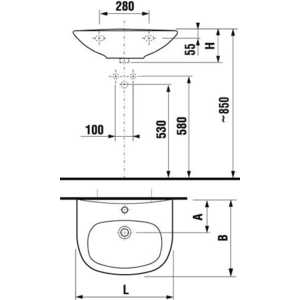 Раковина Jika Zeta 60х47 (8.1039.2.000.104) в Москвe