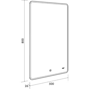 Зеркало Dreja Point 50x80 (99.9026)