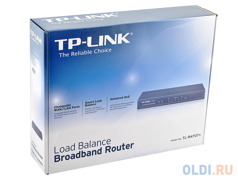 Маршрутизатор TP-LINK TL-R470T+ Широкополосный маршрутизатор с балансировкой нагрузки