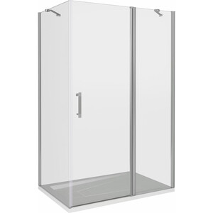 Душевой уголок Good Door Mokka WTW+SP 110x80 с поддоном, прозрачные, хром матовый в Москвe