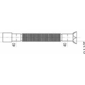 Гофра для кухонного сифона Wirquin 1 1/2x40/50 длина 800 мм (GT1045) (30717993) в Москвe