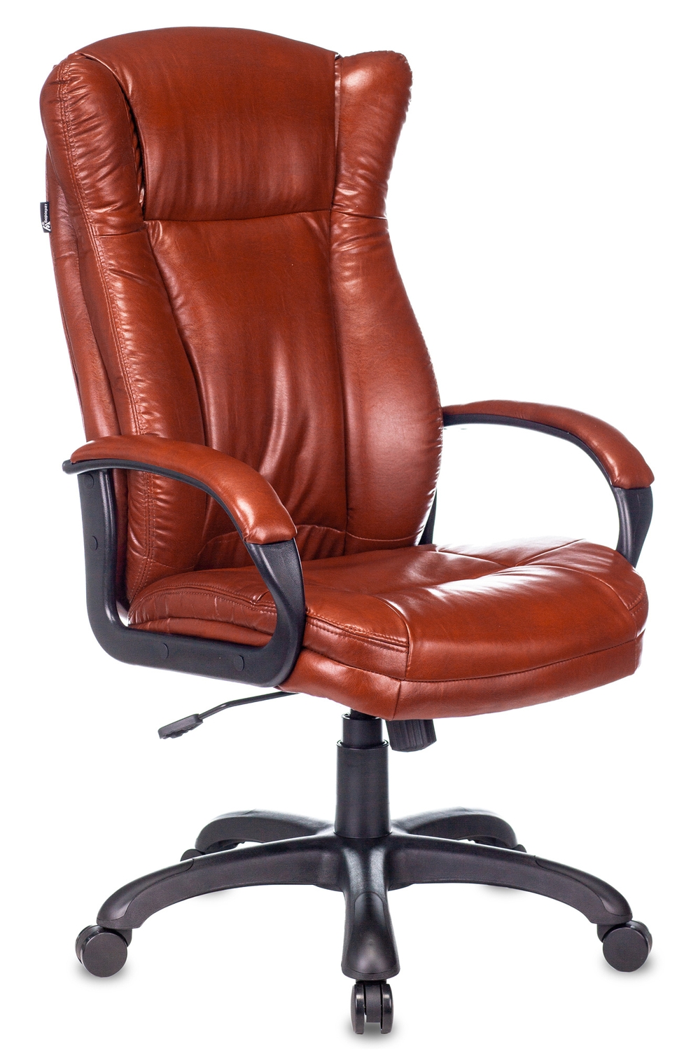 Кресло руководителя Бюрократ CH-879N Boroko-37 коричневый искусственная кожа
