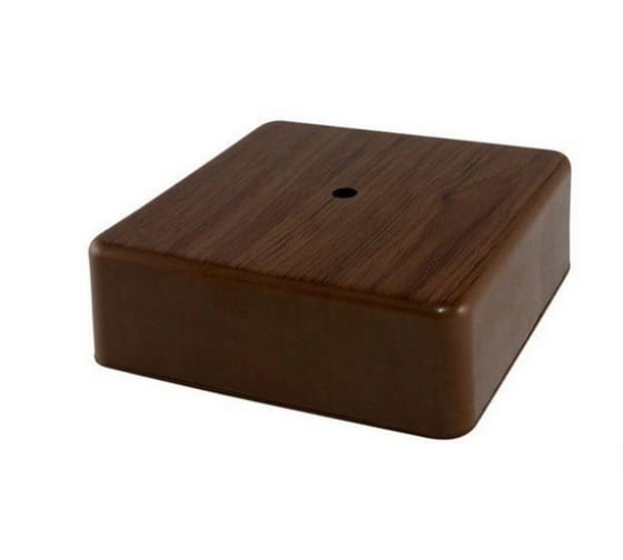 Коробка распаячная квадратная 5 см x 5 см, глубина 2 см, наружный монтаж, IP40, бук, TDM (SQ1401-0301)