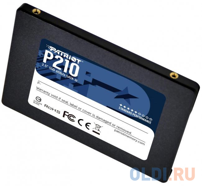 Твердотельный накопитель SSD 2.5" 2 Tb Patriot P210S2TB25 Read 540Mb/s Write 430Mb/s 3D NAND TLC