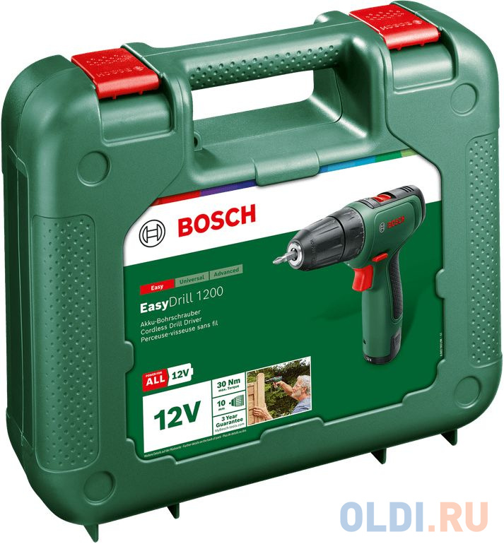 Дрель-шуруповерт Bosch EasyDrill 1200 аккум. патрон:быстрозажимной (06039D3006) в Москвe