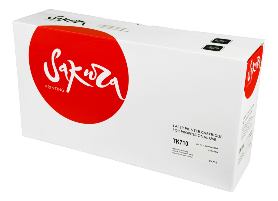 Картридж лазерный SAKURA SATK710, черный, 40000 страниц, совместимый, для Kyocera FS-9130DN/FS-9530DN