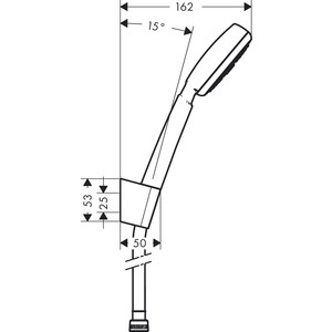 Душевой набор Hansgrohe Crometta 100 белый/хром (26665400)