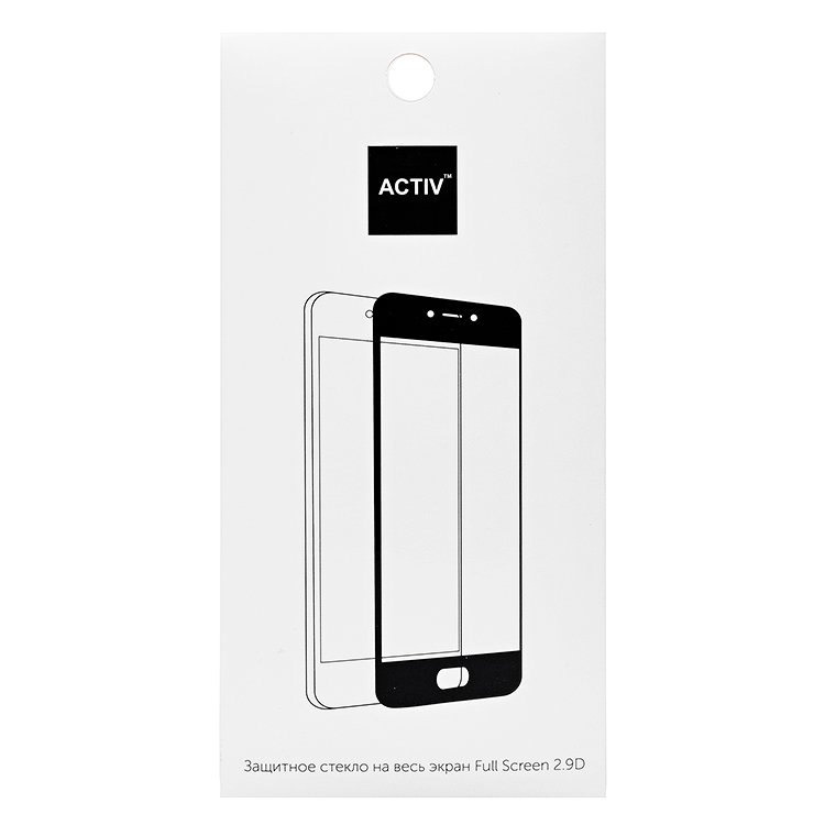Защитное стекло Activ Clean Line для экрана смартфона Samsung SM-S918 Galaxy S23 Ultra, Full screen, ударопрочное, черная рамка, 3D (213312)
