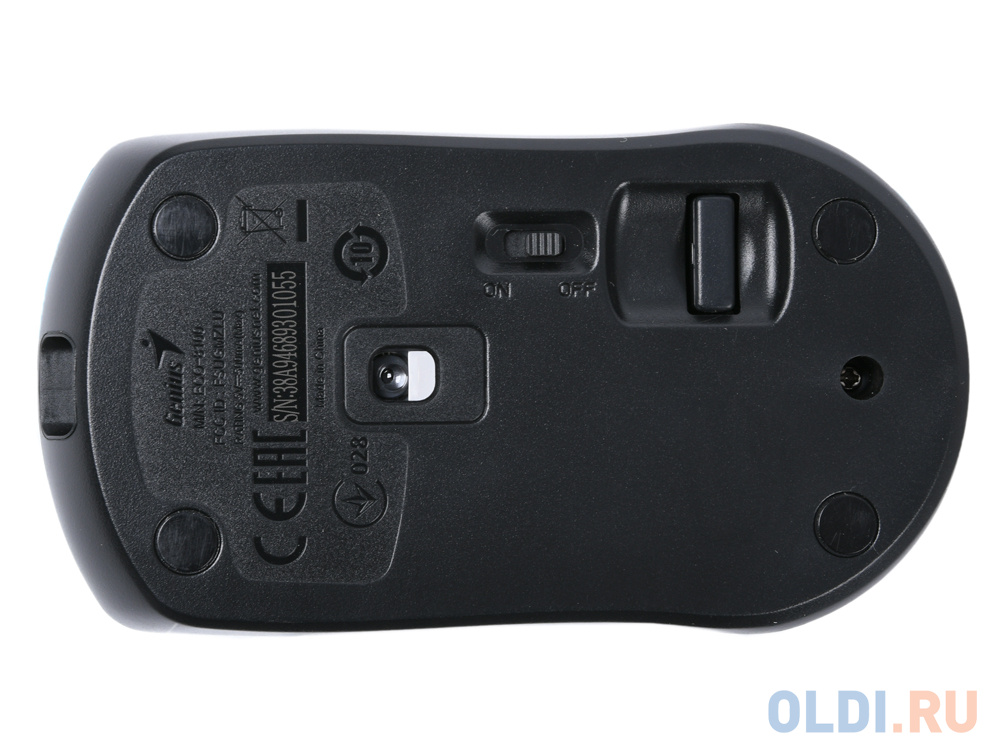 Мышь беспроводная Genius ECO-8100 Blue USB оптическая, 1600 dpi, 2 кнопки + колесо