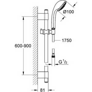 Душевой гарнитур Grohe Relexa (28933001)