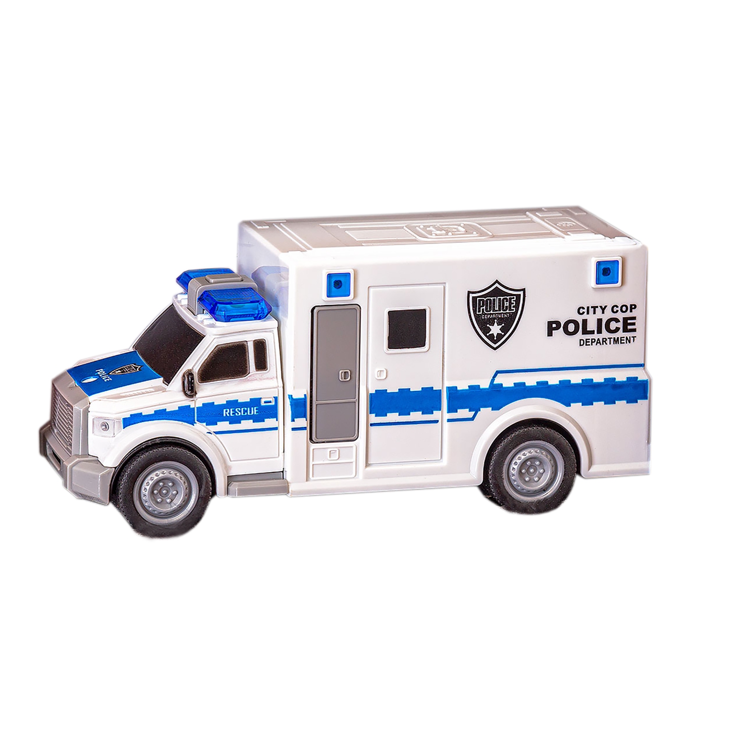 Автомобиль Handers "Полицейский фургон", 19 см, звук, свет, белый (HAC1608-146)