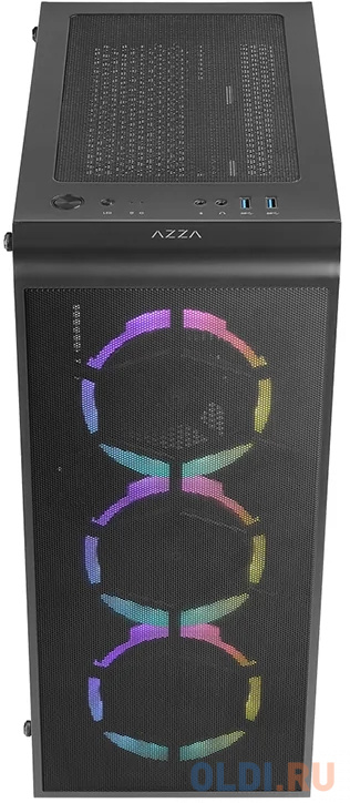 Корпус Azza Prime 360E черный без БП ATX 5x120mm 2x140mm 2xUSB3.0 audio bott PSU