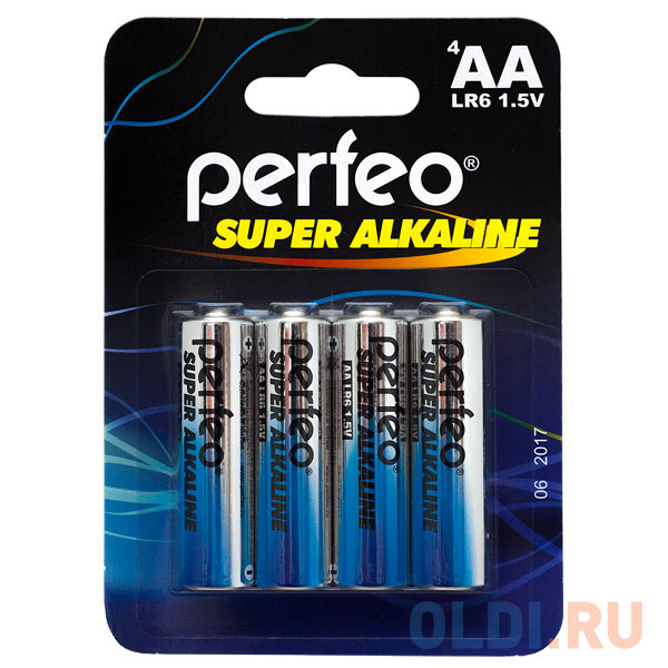 Батарейки Perfeo LR6/4BL Super Alkaline AA 4 шт