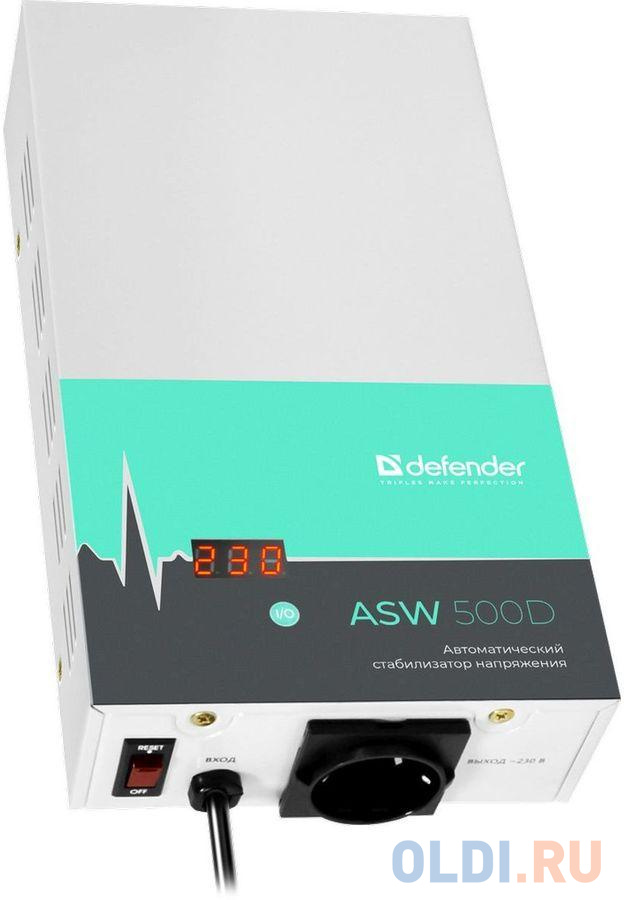 Стабилизатор напряжения Defender ASW 500D 1 розетка