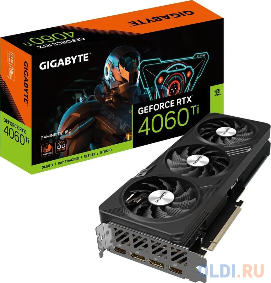 Видеокарта GigaByte nVidia GeForce RTX 4060 Ti GAMING OC 16GD 16384Mb в Москвe