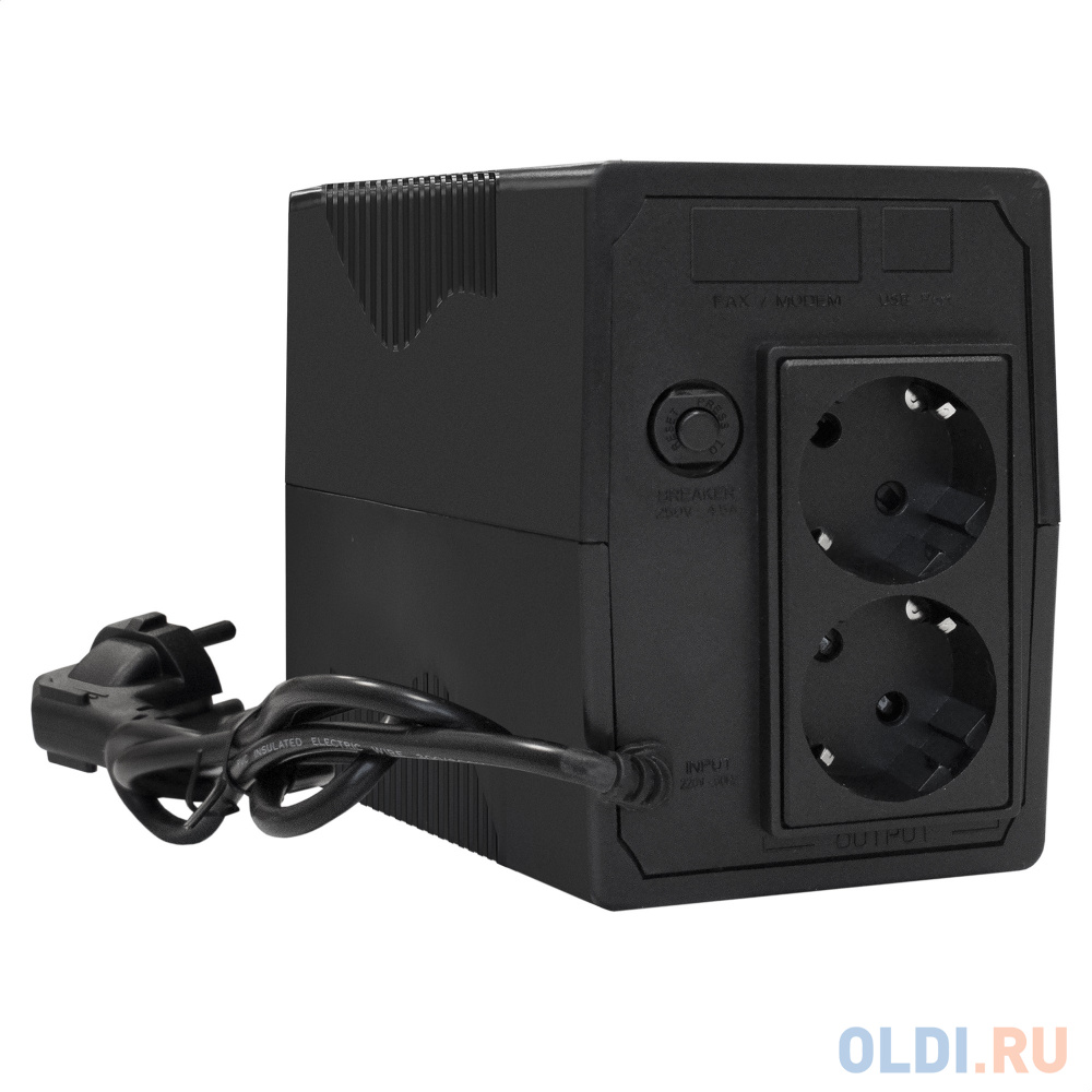 ИБП ExeGate Power Back BNB-1000.LED.AVR.2SH <1000VA/550W, LED, AVR, 2*Schuko, Black>