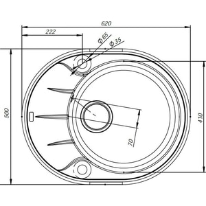 Кухонная мойка IDDIS Kitchen G сафари (K09S621i87)