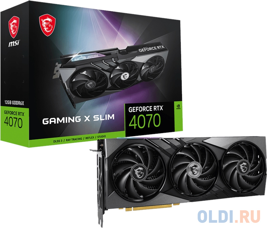 Видеокарта MSI RTX4070 GAMING X SLIM 12GB HDMI в Москвe