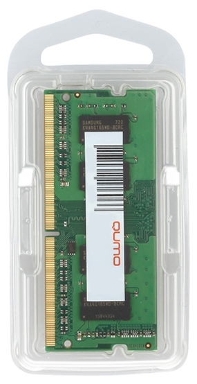 Память DDR4 SODIMM 16Gb, 3200MHz, CL22, 1.2 В, Qumo (QUM4S-16G3200N22)