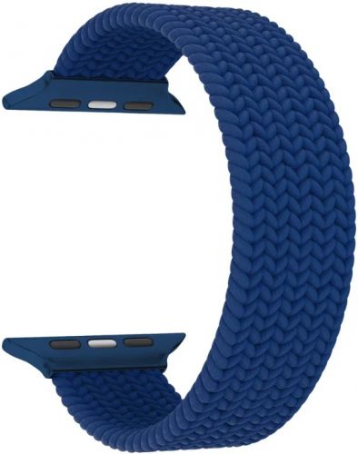 Ремешок Lyambda Steropa для Apple Watch, 42-44 мм, плетеный нейлоновый, синий (DSN-11-44-BL)