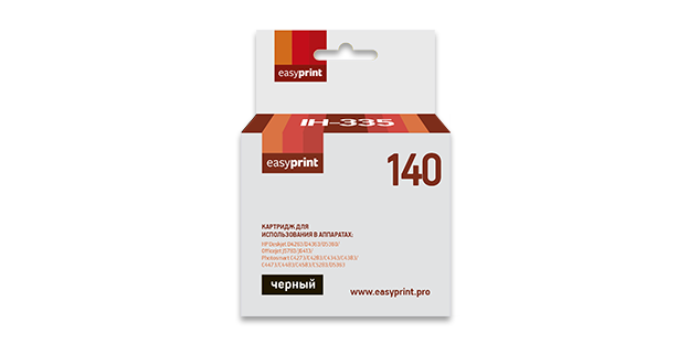 Картридж струйный EasyPrint IH-335 (№140/CB335HE), черный, совместимый, для Deskjet D4263/D5360/Officejet J5783/J6413