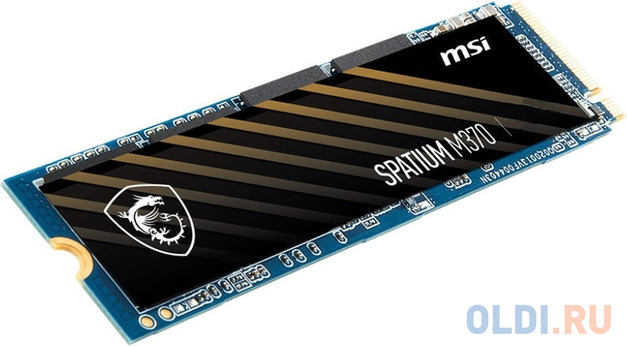 M.2 2280 128GB MSI SPATIUM M370 Client SSD (S78-4406NR0-P83) PCIe Gen3x4 with NVMe, 1800/560, IOPS 102/130K, MTBF 1.5M, 3D NAND, 75TBW, 0,32DWPD, RTL в Москвe