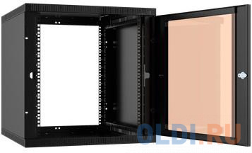 Шкаф коммутационный C3 Solutions WALLBOX LIGHT 15-63 B (NT176977) настенный 15U 600x350мм пер.дв.стекл несъемн.бок.пан. направл.под закл.гайки 100кг ч