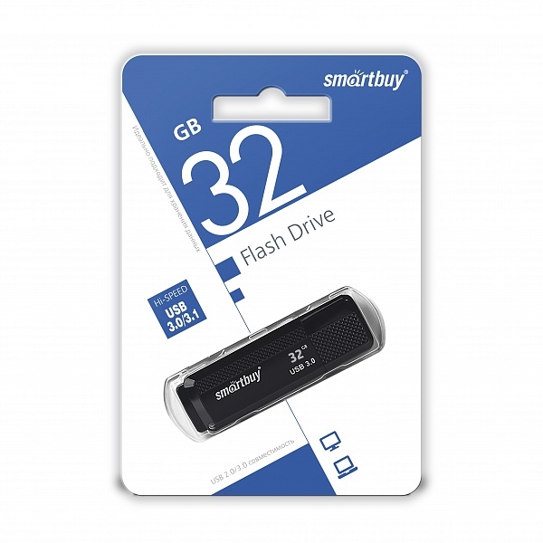 Флешка SmartBuy Dock USB 3.0 32GB Black (SB32GBDK-K3)