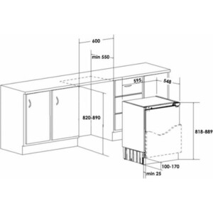 Встраиваемая морозильная камера Schaub Lorenz SLF E107W0M