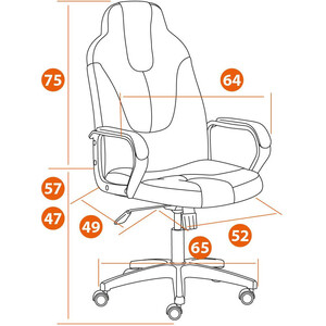 Компьютерное кресло TetChair Кресло NEO 2 (22) кож/зам, бежевый, 36-34 в Москвe