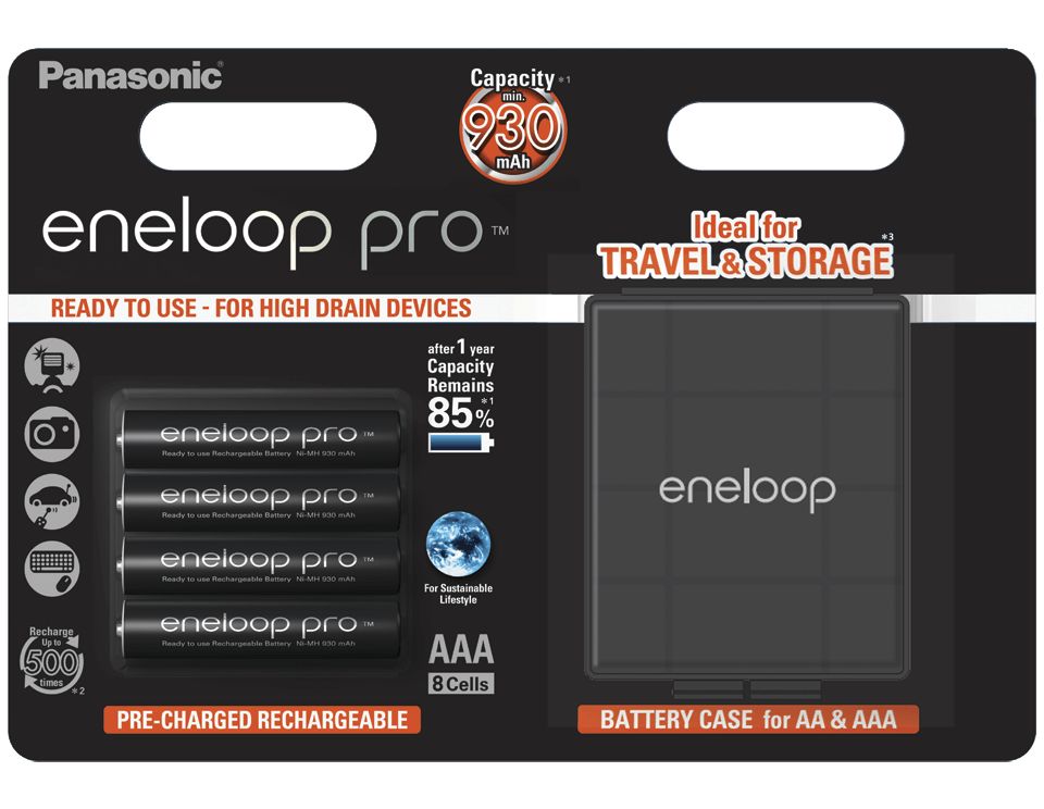 Аккумулятор Panasonic Eneloop Pro AAA 900 4BP (BK-4HCDEC4BE)