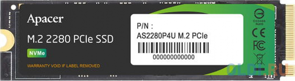 SSD накопитель Apacer AS2280P4U 2 Tb PCI-E 3.0 x4