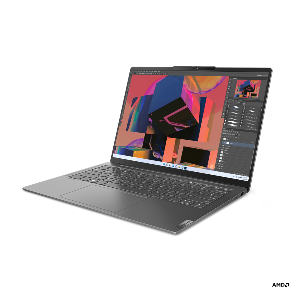 Ноутбук Lenovo Yoga Slim 6 14APU8 14" OLED 1920x1200, AMD Ryzen 5 7540U 3.2 ГГц, 16Gb RAM, 512Gb SSD, W11, темно-серый (82X3000MRK), Windows 11 Home (англ.)