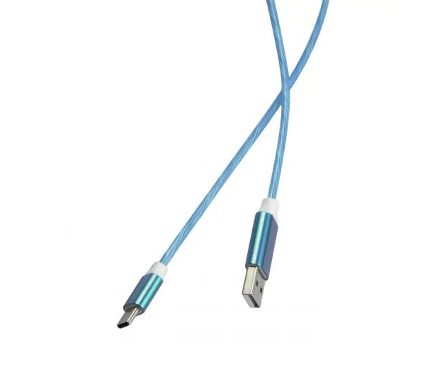 Дата-кабель Red Line LED USB - TYPE-C, синий УТ000022104 в Москвe