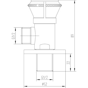 Запорный вентиль Milacio (MC.007.BBR) в Москвe