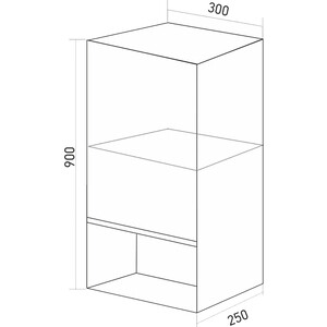 Полупенал Mixline Аврора 30х90 белый (4640030868568) в Москвe