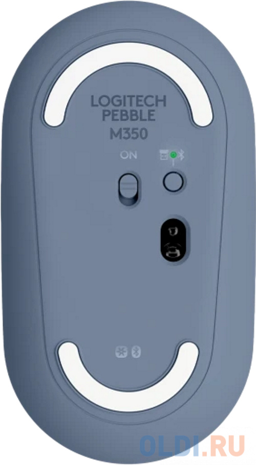 Мышь/ Logitech M350 Pebble Bluetooth Mouse - BLUEBERRY