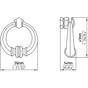 Ручка мебельная Siro 564-40ZN10 в Москвe