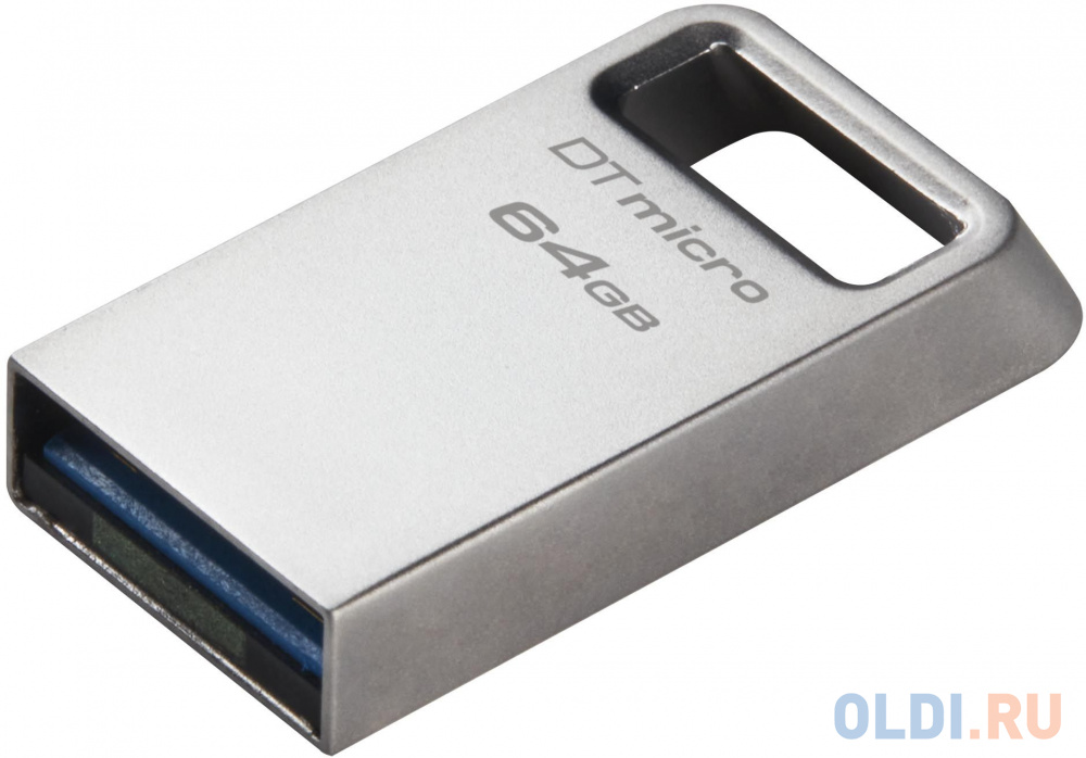 Флешка 64Gb Kingston DataTraveler Micro USB 3.2 серебристый DTMC3G2/64GB